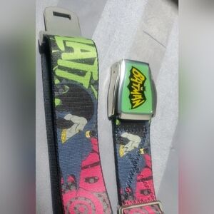 VINTAGE Batman Themed Seatbelt Belt CROSSCHECK UNISEX